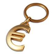 Einkaufswagenchip Chiphalter Euro Gold